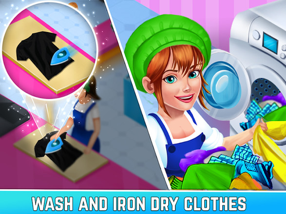 Laundry Service Dirty Clothes Washing Game截图3