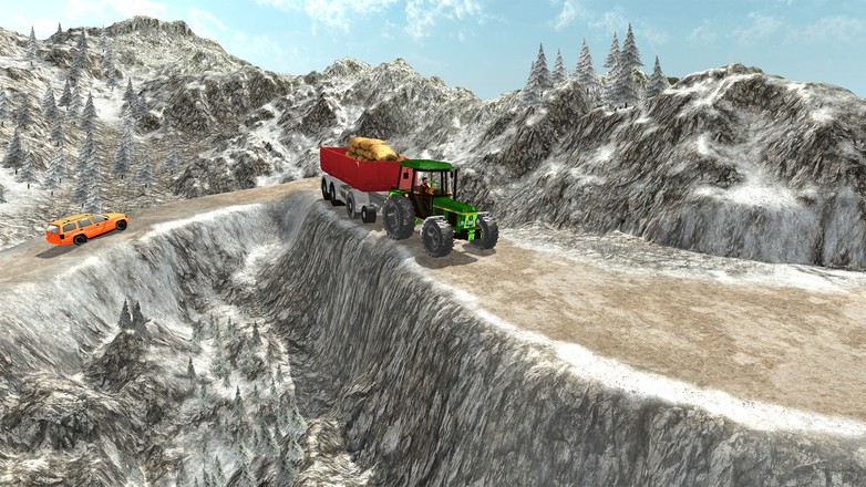 重型拖拉机推车货物：农民模拟器截图4