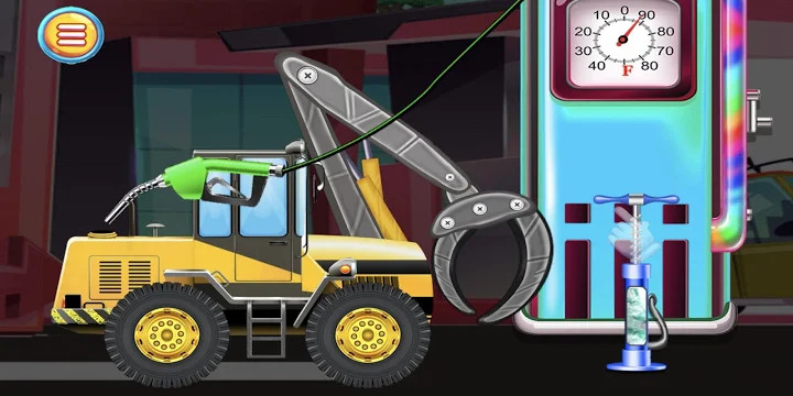工程车辆和卡车 - 儿童游戏截图2