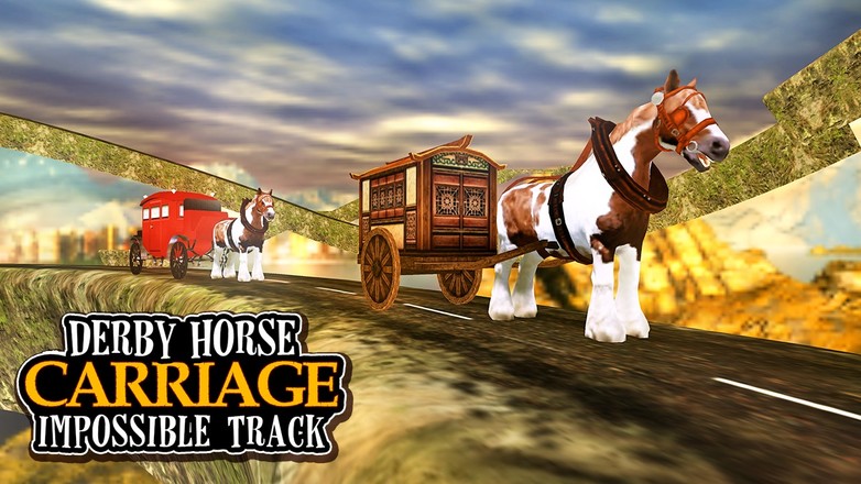 Impossible Track Derby Horse Carriage Simulator 3D截图4