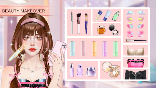 Beauty Makeover: DIY化妆游戏、女生游戏截图2