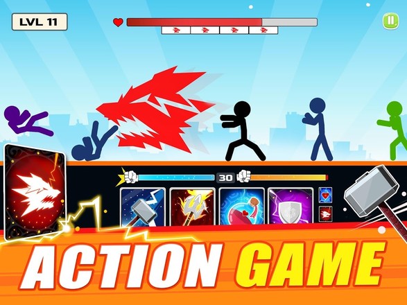 Stickman Fighter : Mega Brawl 动作游戏截图4