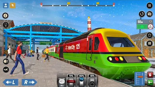 Railway Train Simulator Games截图2