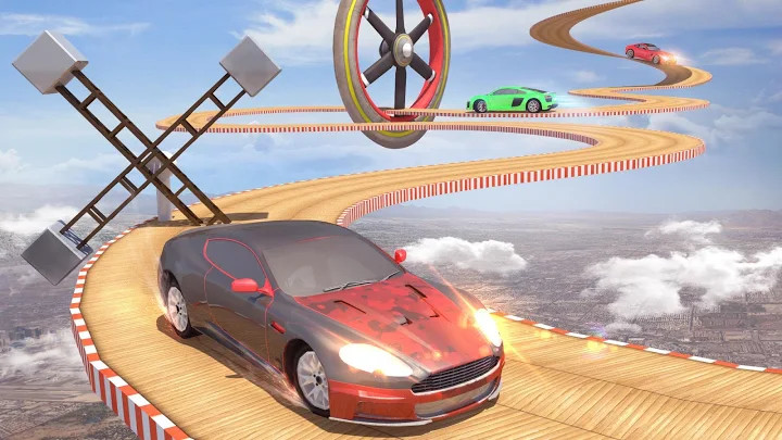 Mega Ramp Car Stunts Racing : Impossible Tracks 3D截图6