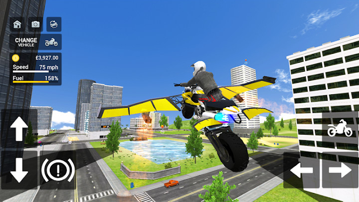 Flying Motorbike Simulator截图4