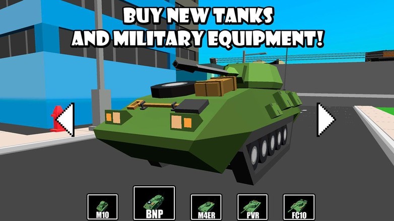 Cube Tank Battle Wars 3D截图3