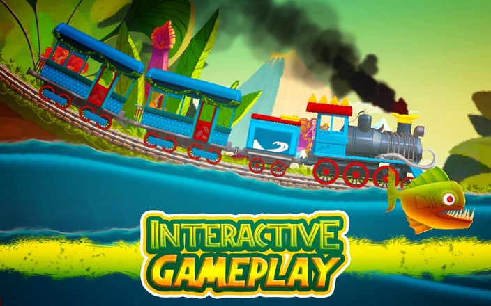 Dinosaur Park Train Race截图5