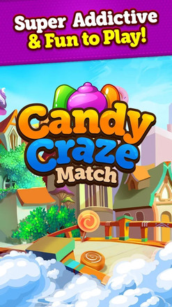 Candy Craze 2019: New Match 3 Games Free Offline截图1