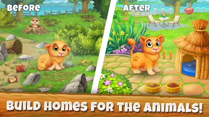 Animal Tales: Fun Match 3 Game截图1