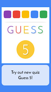 Guess 5 - Words Quiz截图1