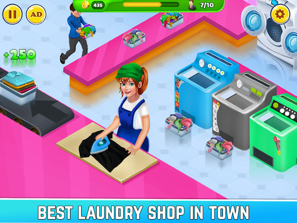 Laundry Service Dirty Clothes Washing Game截图4