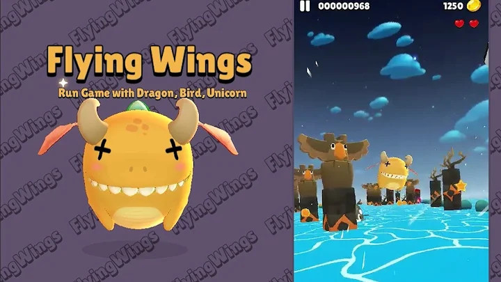 Flying Wings - Run Game with Dragon, Bird, Unicorn截图4