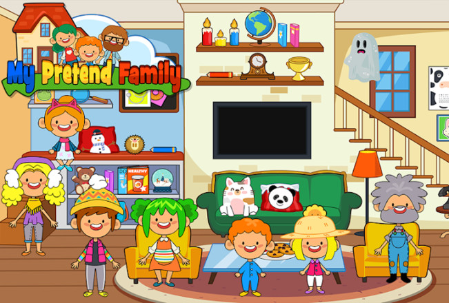 My Pretend Home & Family - Kids Play Town Games!截图5