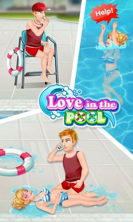 泳池爱情故事 - 救援,急救,约会,免费游戏截图2