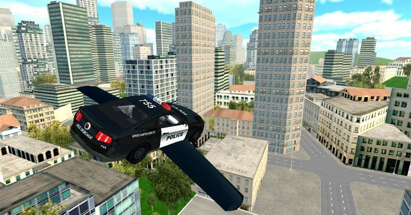Flying Police Car Simulator截图5