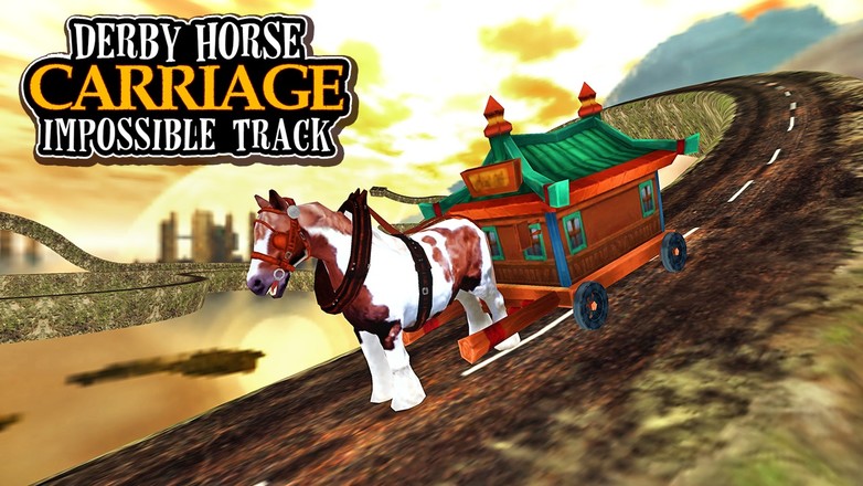 Impossible Track Derby Horse Carriage Simulator 3D截图1