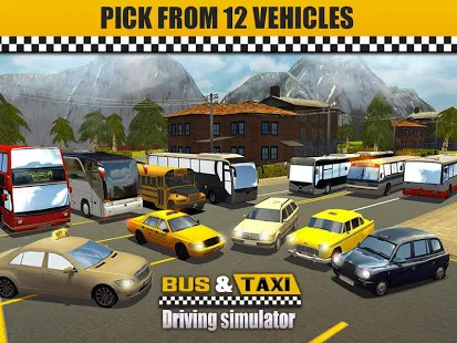 Bus & Taxi Driving Simulator截图1