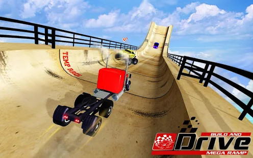 Mega Ramp Car Racing Stunts Ramp Construction截图1