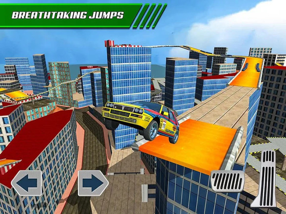 Roof Jumping Car Parking Games截图2