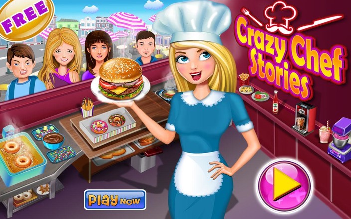 疯狂的汉堡食谱烹饪游戏：厨师故事截图5