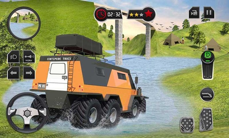 越野泥亚军卡车模拟3D：旋转轮胎 MudRunner Truck Simulator截图5