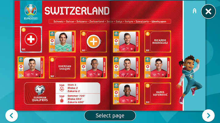 UEFA EURO 2020 Panini Virtual Sticker Album截图5