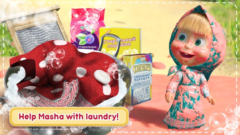 Masha and the Bear: House Cleaning Games for Girls截图8