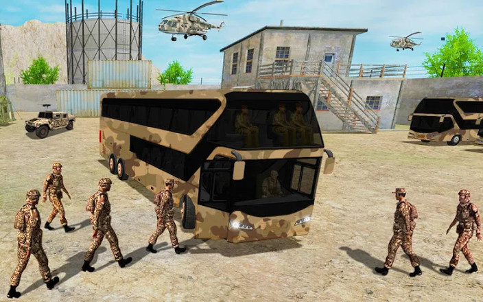陆军客车驾驶模拟器：陆军客车游戏截图1