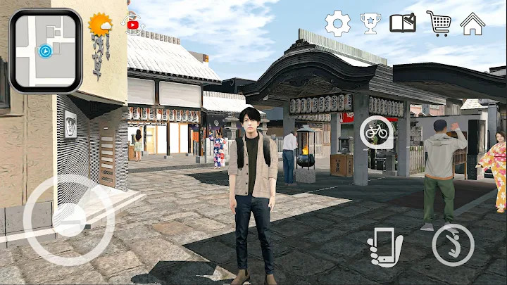 大阪外送员模拟器-日本虚拟旅游 3D截图2