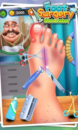 足部手术模拟 - 外科医生游戏截图1