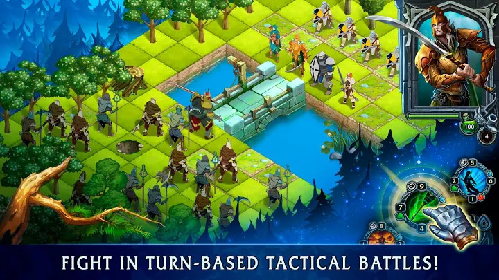 Heroes of War Magic－Turn Based RPG & Strategy game截图1