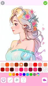 Princess Coloring:Drawing Game截图4