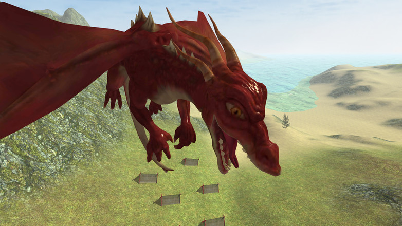 Flying Fire Drake Simulator 3D截图2