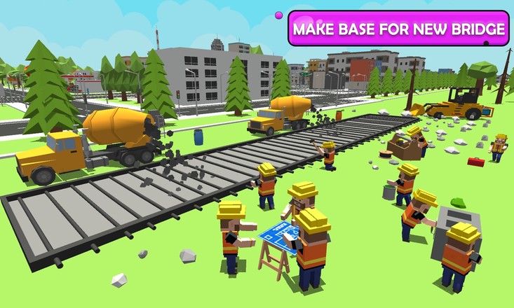 建造河桥Sim：河建筑游戏截图2