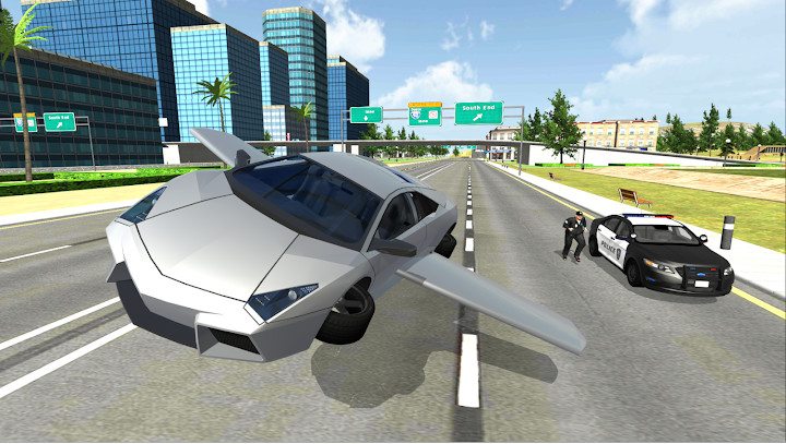 Flying Car City 3D截图5