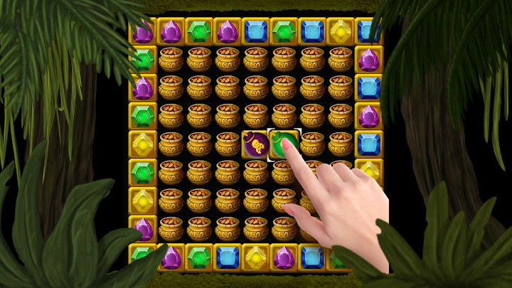 Secret Jungle Pop : Match 3 Jewels Puzzle截图1