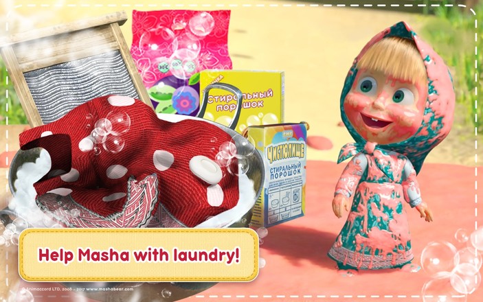 Masha and the Bear: House Cleaning Games for Girls截图9
