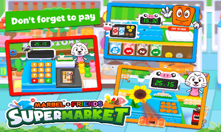 Marbel Supermarket Kids Games截图3