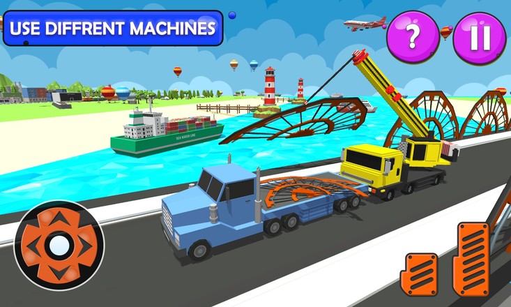 建造河桥Sim：河建筑游戏截图4