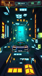 Neon Flytron: Cyberpunk Racer截图3