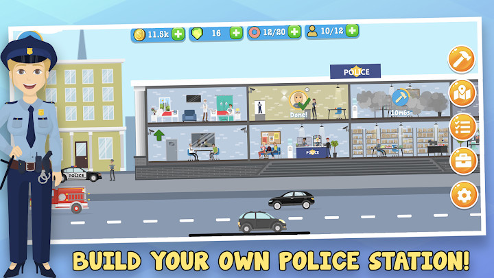 Police Inc: Tycoon police station builder cop game截图4