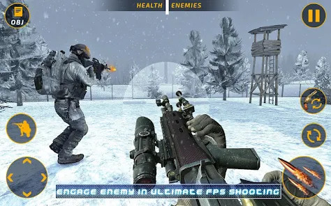 Sniper Battle: Fps shooting 3D截图1