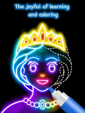 Draw Glow Princess截图1