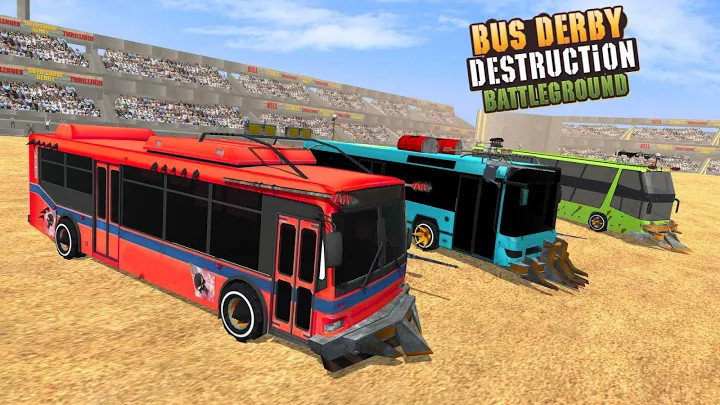 Police Bus Crash Derby Destruction Demolition Game截图4