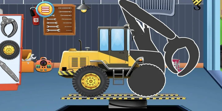 工程车辆和卡车 - 儿童游戏截图3