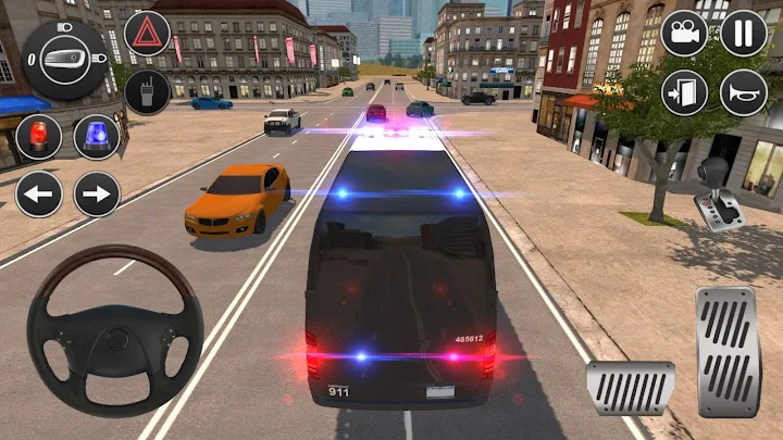 American Police Van Driving: Offline Games No Wifi截图3