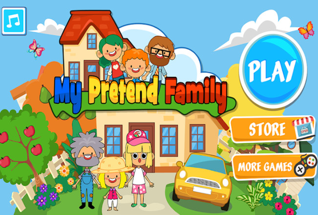 My Pretend Home & Family - Kids Play Town Games!截图2