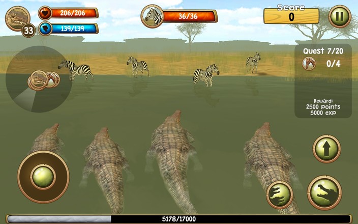 Wild Crocodile Simulator 3D截图2