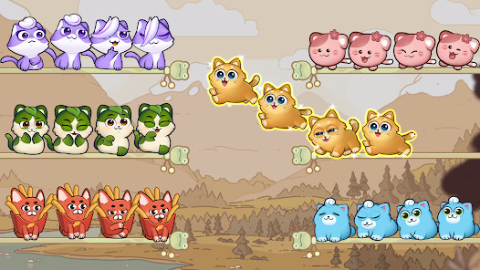 Cat Sort Puzzle: Cute Pet Game截图3