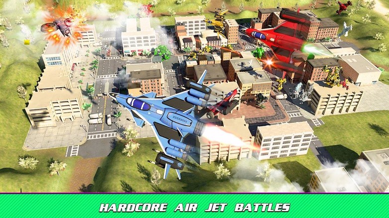 飞行 喷气式飞机 机器人 战争 模拟器截图2